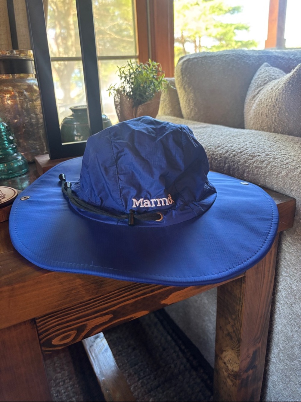 Marmot Blue Wide Brim Sun Hat